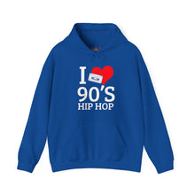 Load image into Gallery viewer, I Love 90's Hip Hop Heavy Blend Unisex Hoodie