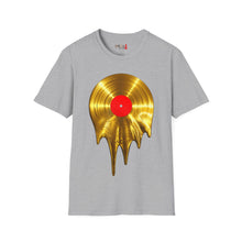 Load image into Gallery viewer, Melting Gold Record Unisex Softstyle T-Shirt