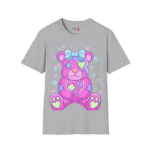 Load image into Gallery viewer, Purple Pink Teddy Bear T-shirt