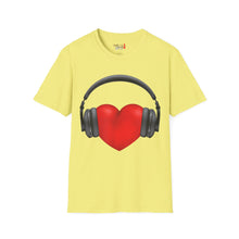 Load image into Gallery viewer, Heart Music Unisex Softstyle T-Shirt