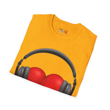 Load image into Gallery viewer, Heart Music Unisex Softstyle T-Shirt