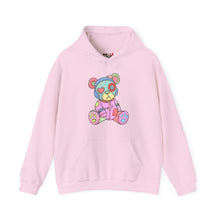 Load image into Gallery viewer, Pink Heart Eye Teddy Bear Hoodie