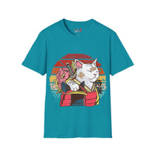Load image into Gallery viewer, Bandaged Samurai Cat Unisex Softstyle T-Shirt