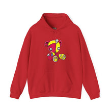 Load image into Gallery viewer, Red Yellow Patches Teddy Bear Hoodie