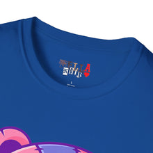 Load image into Gallery viewer, Patchy Pink Heart Teddy Bear Unisex Softstyle T-Shirt