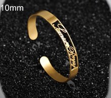 Load image into Gallery viewer, Customized Name Bracelet Personalized Custom Bangles Stainless Steel Jewelry
