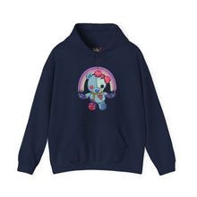 Load image into Gallery viewer, Rainbow Missing Eye Teddy Bear Hoodie