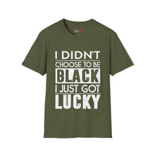 Load image into Gallery viewer, I didn't choose to be black Unisex Softstyle T-Shirt