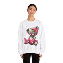 Load image into Gallery viewer, Pink & Green Patched Teddy Bear Sweatshirt