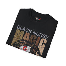 Load image into Gallery viewer, Black Nurse Magic Unisex Softstyle T-Shirt