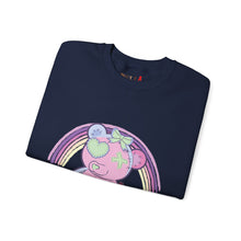 Load image into Gallery viewer, Green Heart Eye Teddy Bear Sweatshirt