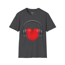 Load image into Gallery viewer, Heart Music Unisex Softstyle T-Shirt