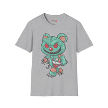 Load image into Gallery viewer, Evil Patched Teddy Bear Unisex Softstyle T-Shirt