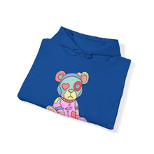 Load image into Gallery viewer, Pink Heart Eye Teddy Bear Hoodie