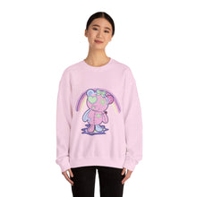 Load image into Gallery viewer, Green Heart Eye Teddy Bear Sweatshirt