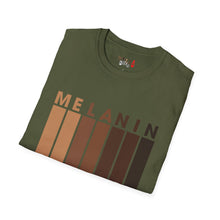 Load image into Gallery viewer, Melanin Vertical Stripes Unisex Softstyle T-Shirt