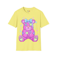 Load image into Gallery viewer, Purple Pink Teddy Bear T-shirt