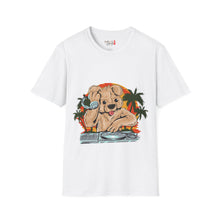 Load image into Gallery viewer, DJ Teddy Bear Unisex Softstyle T-Shirt