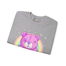 Load image into Gallery viewer, Purple Stitches Teddy Bear Sweatshirt
