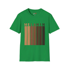 Load image into Gallery viewer, Melanin Vertical Stripes Unisex Softstyle T-Shirt