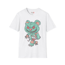 Load image into Gallery viewer, Evil Patched Teddy Bear Unisex Softstyle T-Shirt