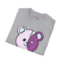 Load image into Gallery viewer, Purple Two Tone Teddy Bear T-shirt