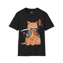Load image into Gallery viewer, Samurai Kitty Unisex Softstyle T-Shirt