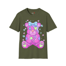 Load image into Gallery viewer, Purple Pink Teddy Bear T-shirt