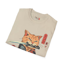Load image into Gallery viewer, Samurai Kitty Unisex Softstyle T-Shirt