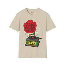 Load image into Gallery viewer, Rose Gramaphone Unisex Softstyle T-Shirt