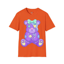 Load image into Gallery viewer, Purple Heart Eye Teddy Bear T-shirt