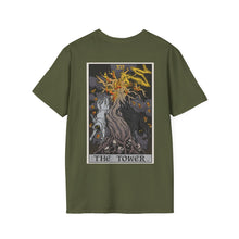 Load image into Gallery viewer, XVI The Tower Rear Print T-Shirt