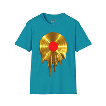 Load image into Gallery viewer, Melting Gold Record Unisex Softstyle T-Shirt