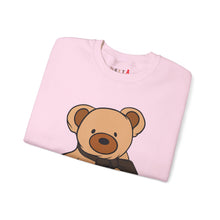 Load image into Gallery viewer, Brown Scarf Teddy Bear Sweatshirt