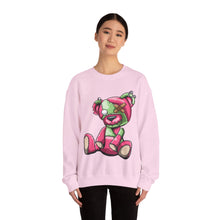 Load image into Gallery viewer, Pink & Green Patched Teddy Bear Sweatshirt