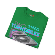 Load image into Gallery viewer, Two Turntables and a Microphone Unisex Softstyle T-Shirt