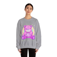 Load image into Gallery viewer, Purple Stitches Teddy Bear Sweatshirt