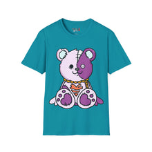 Load image into Gallery viewer, Purple Two Tone Teddy Bear T-shirt