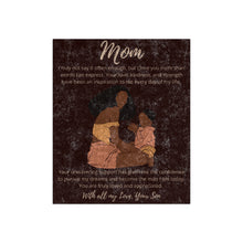 Load image into Gallery viewer, To My Mom From Son 4 Crushed Velvet Blanket