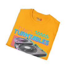 Load image into Gallery viewer, Two Turntables and a Microphone Unisex Softstyle T-Shirt