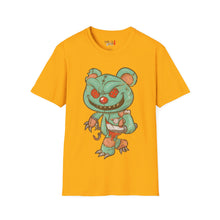 Load image into Gallery viewer, Evil Patched Teddy Bear Unisex Softstyle T-Shirt