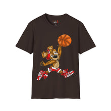 Load image into Gallery viewer, Dunking Hooper Teddy Bear Unisex Softstyle T-Shirt