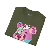 Load image into Gallery viewer, Patchy Knifed Bear Unisex Softstyle T-Shirt