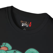 Load image into Gallery viewer, Evil Patched Teddy Bear Unisex Softstyle T-Shirt