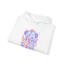 Load image into Gallery viewer, Pastel Baby Blue Teddy Bear Hoodie