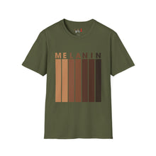 Load image into Gallery viewer, Melanin Vertical Stripes Unisex Softstyle T-Shirt