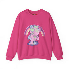 Load image into Gallery viewer, Green Heart Eye Teddy Bear Sweatshirt
