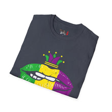 Load image into Gallery viewer, Mardi Gras Lips Unisex Softstyle T-Shirt