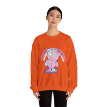 Load image into Gallery viewer, Green Heart Eye Teddy Bear Sweatshirt