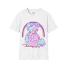 Load image into Gallery viewer, Pastel Pink & Blue Teddy Bear T-shirt